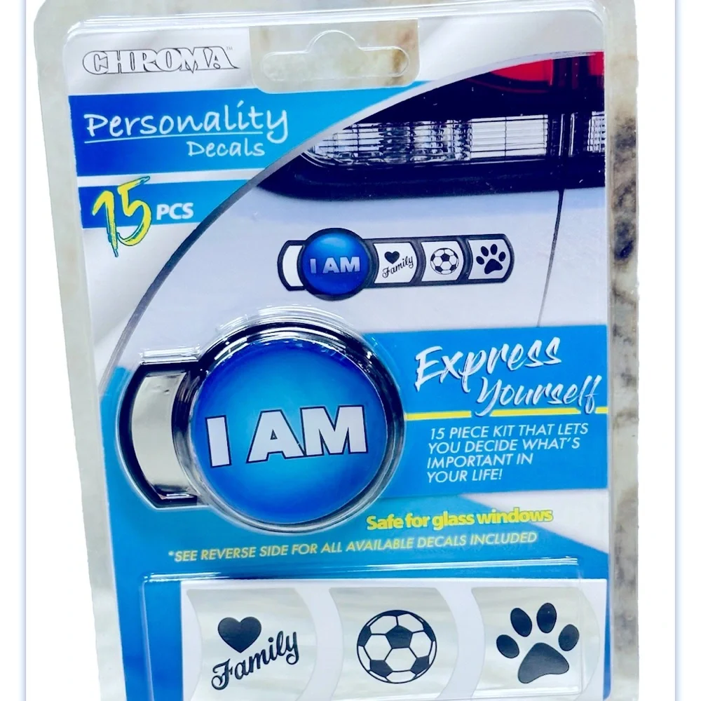 Chroma Personality Decals-Safe for glass windows